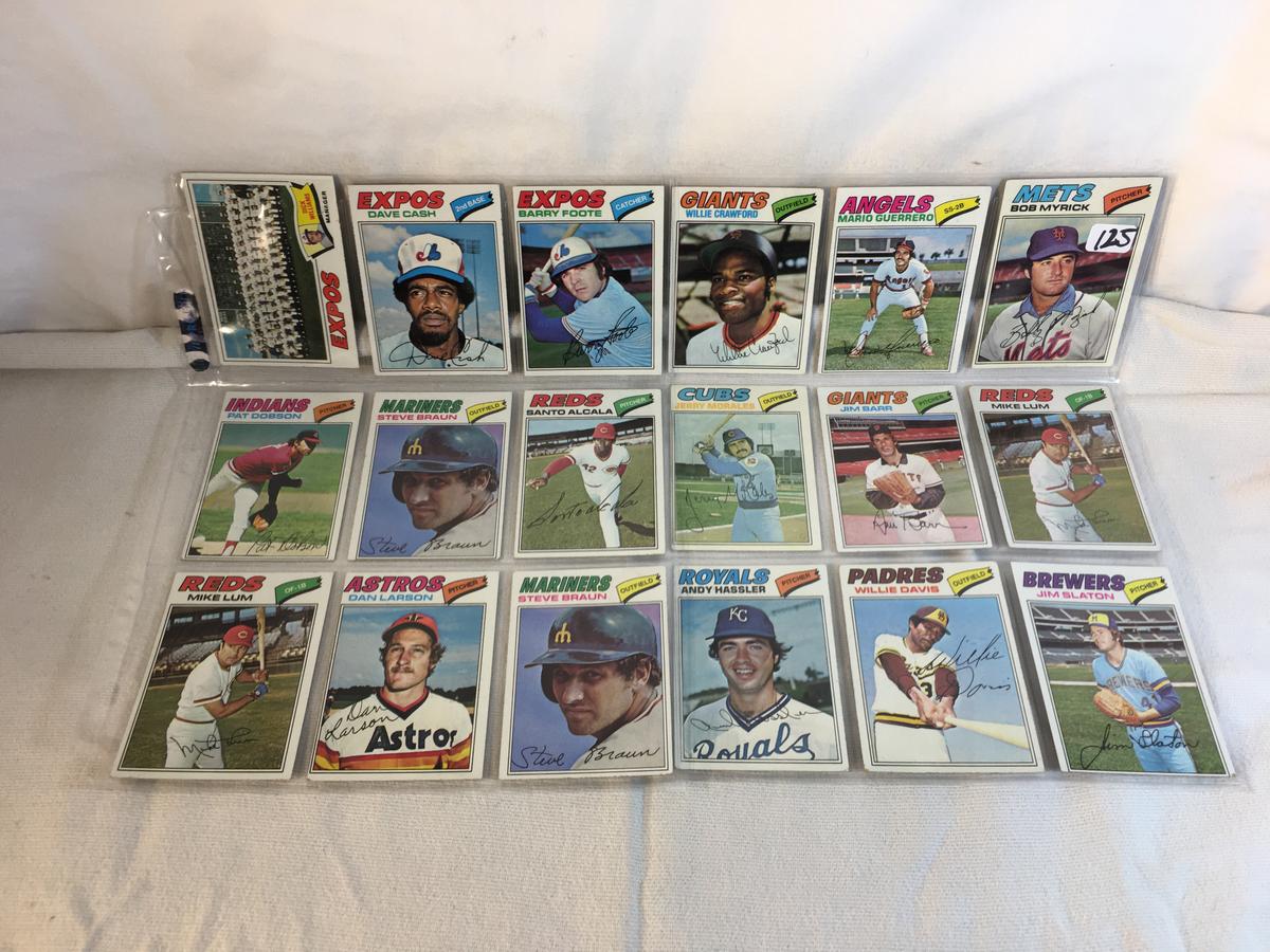 Lot of 18 Pcs Collector Vintage  MLB Baseball  Sport Trading Assorted Cards & Players - See Photos