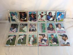 Lot of 18 Pcs Collector Vintage  MLB Baseball  Sport Trading Assorted Cards & Players - See Photos