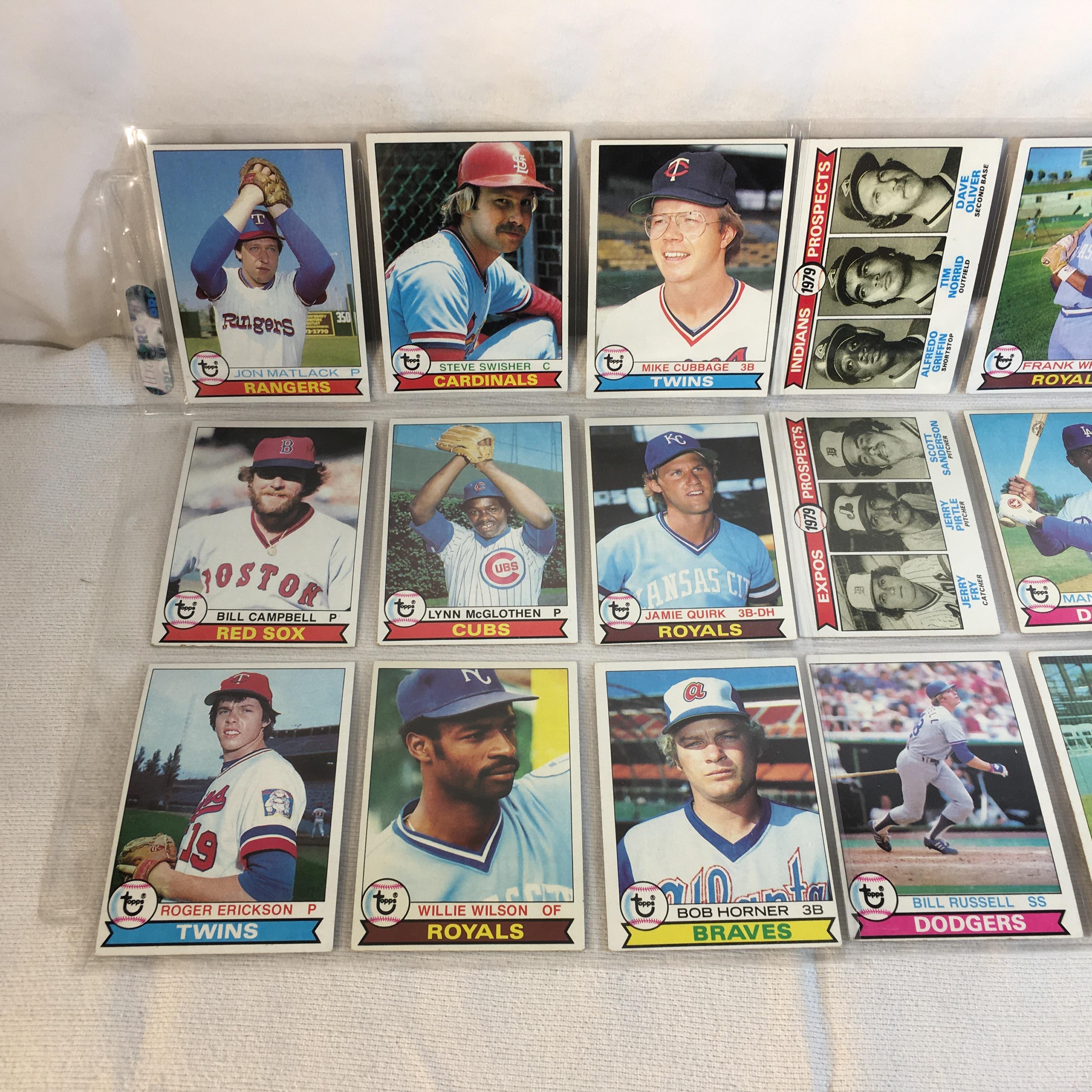 Lot of 18 Pcs Collector Vintage  MLB Baseball  Sport Trading Assorted Cards & Players - See Photos