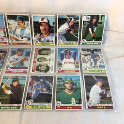 Lot of 18 Pcs Collector Vintage  MLB Baseball  Sport Trading Assorted Cards & Players - See Photos