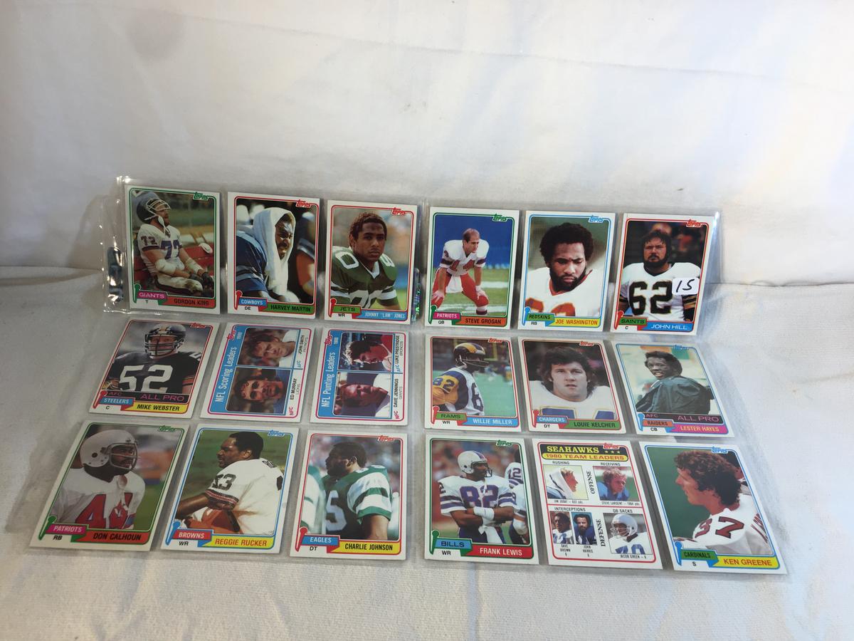 Lot of 18 Pcs Collector Vintage  NFL Football Sport Trading Assorted Cards & Players - See Photos