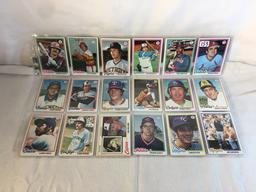 Lot of 18 Pcs Collector Vintage  MLB Baseball  Sport Trading Assorted Cards & Players - See Photos