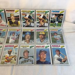 Lot of 18 Pcs Collector Vintage  MLB Baseball  Sport Trading Assorted Cards & Players - See Photos