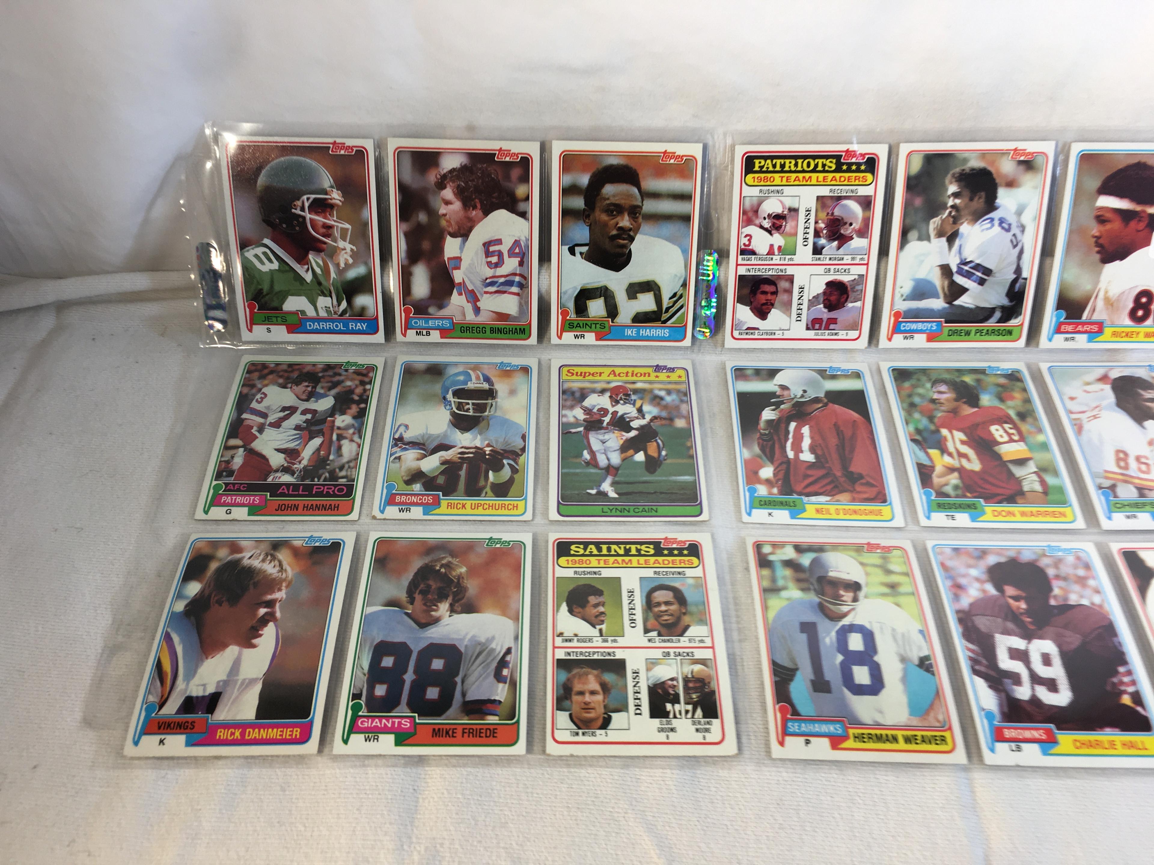 Lot of 18 Pcs Collector Vintage  NFL Football Sport Trading Assorted Cards & Players - See Photos