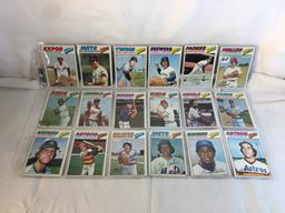 Lot of 18 Pcs Collector Vintage  MLB Baseball  Sport Trading Assorted Cards & Players - See Photos