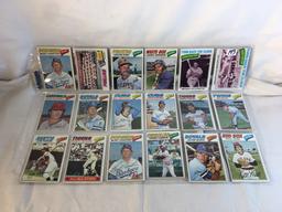 Lot of 18 Pcs Collector Vintage  MLB Baseball  Sport Trading Assorted Cards & Players - See Photos