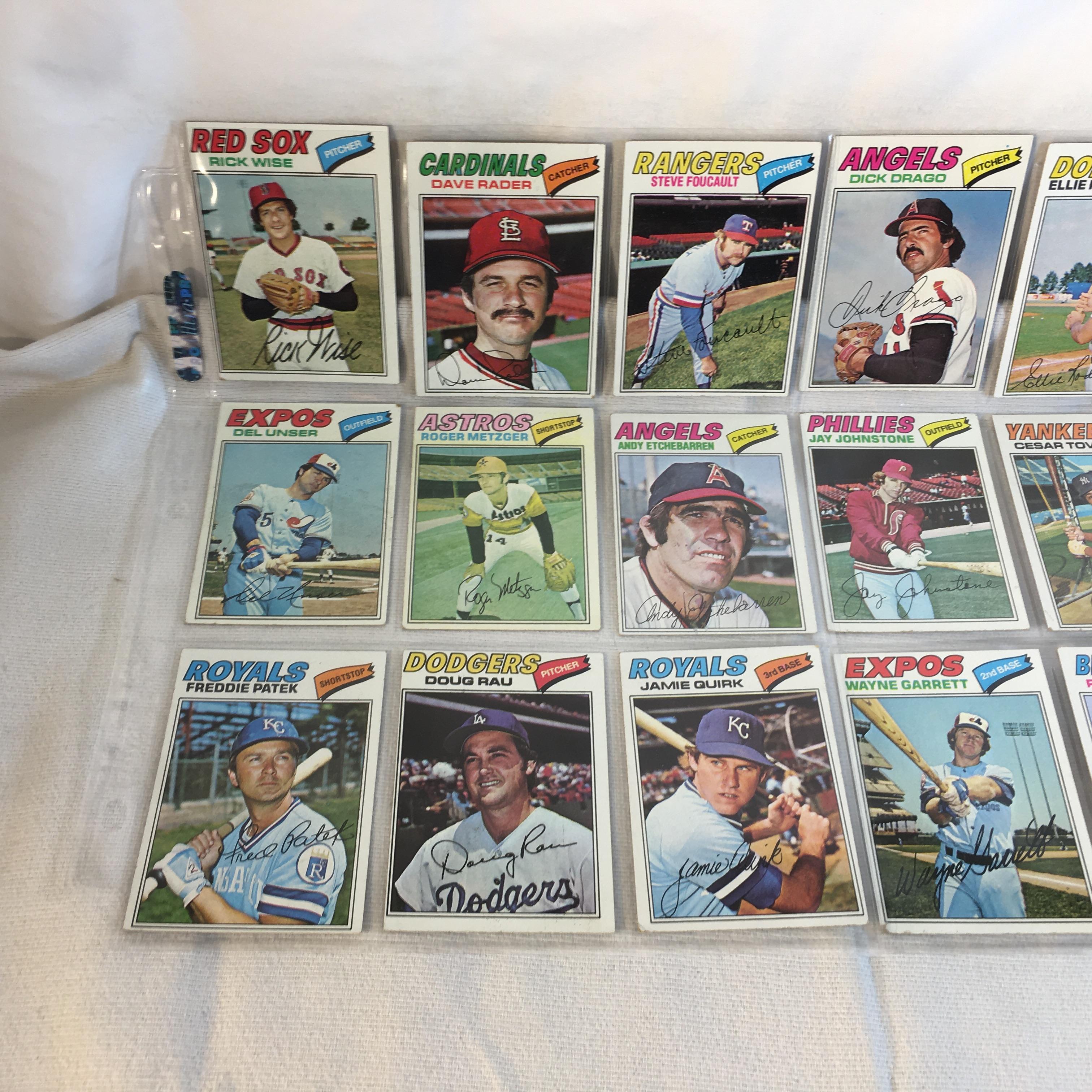 Lot of 18 Pcs Collector Vintage  MLB Baseball  Sport Trading Assorted Cards & Players - See Photos