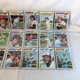 Lot of 18 Pcs Collector Vintage  MLB Baseball  Sport Trading Assorted Cards & Players - See Photos