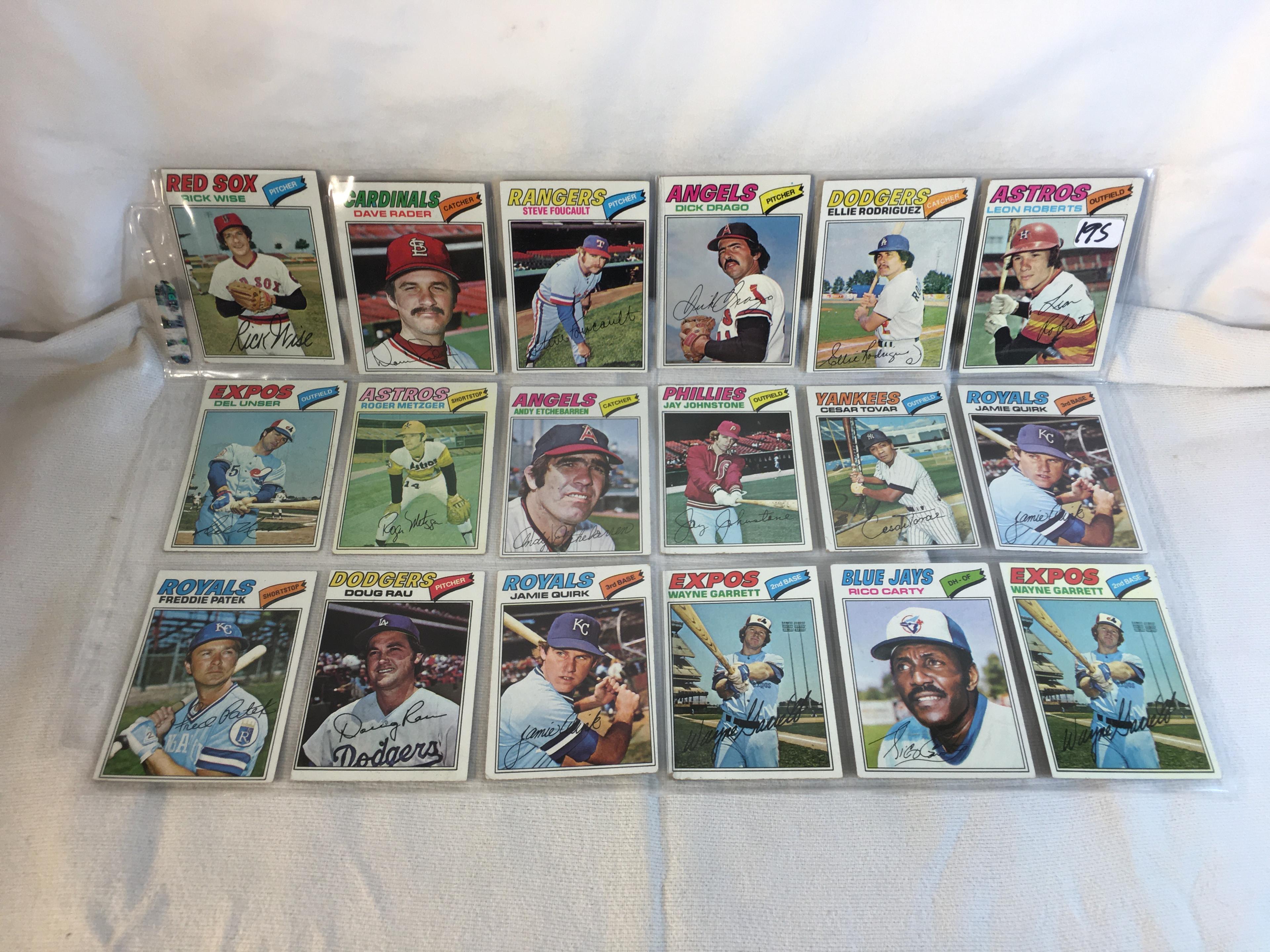 Lot of 18 Pcs Collector Vintage  MLB Baseball  Sport Trading Assorted Cards & Players - See Photos