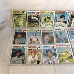 Lot of 18 Pcs Collector Vintage  MLB Baseball  Sport Trading Assorted Cards & Players - See Photos