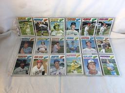 Lot of 18 Pcs Collector Vintage  MLB Baseball  Sport Trading Assorted Cards & Players - See Photos