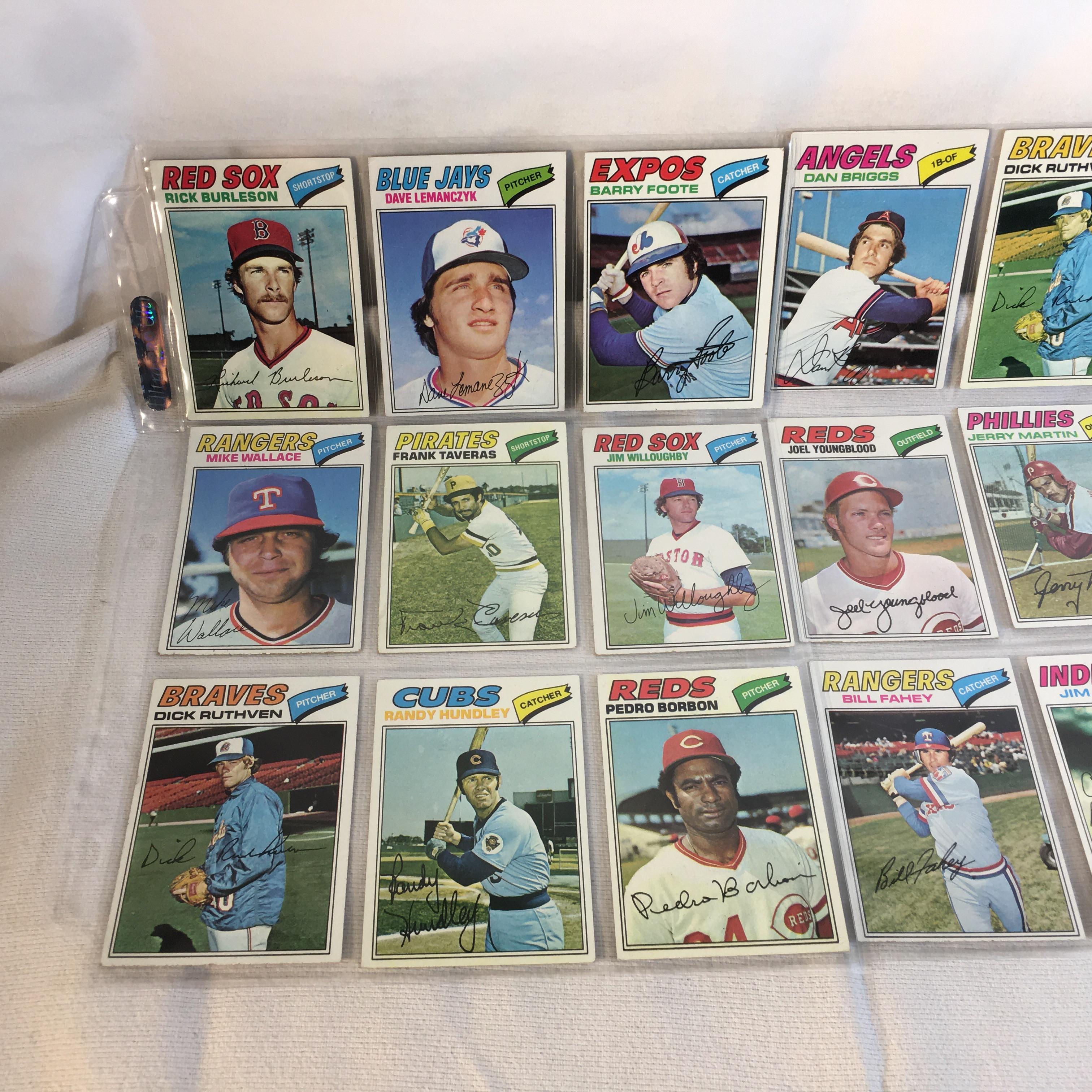 Lot of 18 Pcs Collector Vintage  MLB Baseball  Sport Trading Assorted Cards & Players - See Photos