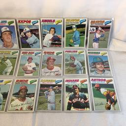 Lot of 18 Pcs Collector Vintage  MLB Baseball  Sport Trading Assorted Cards & Players - See Photos