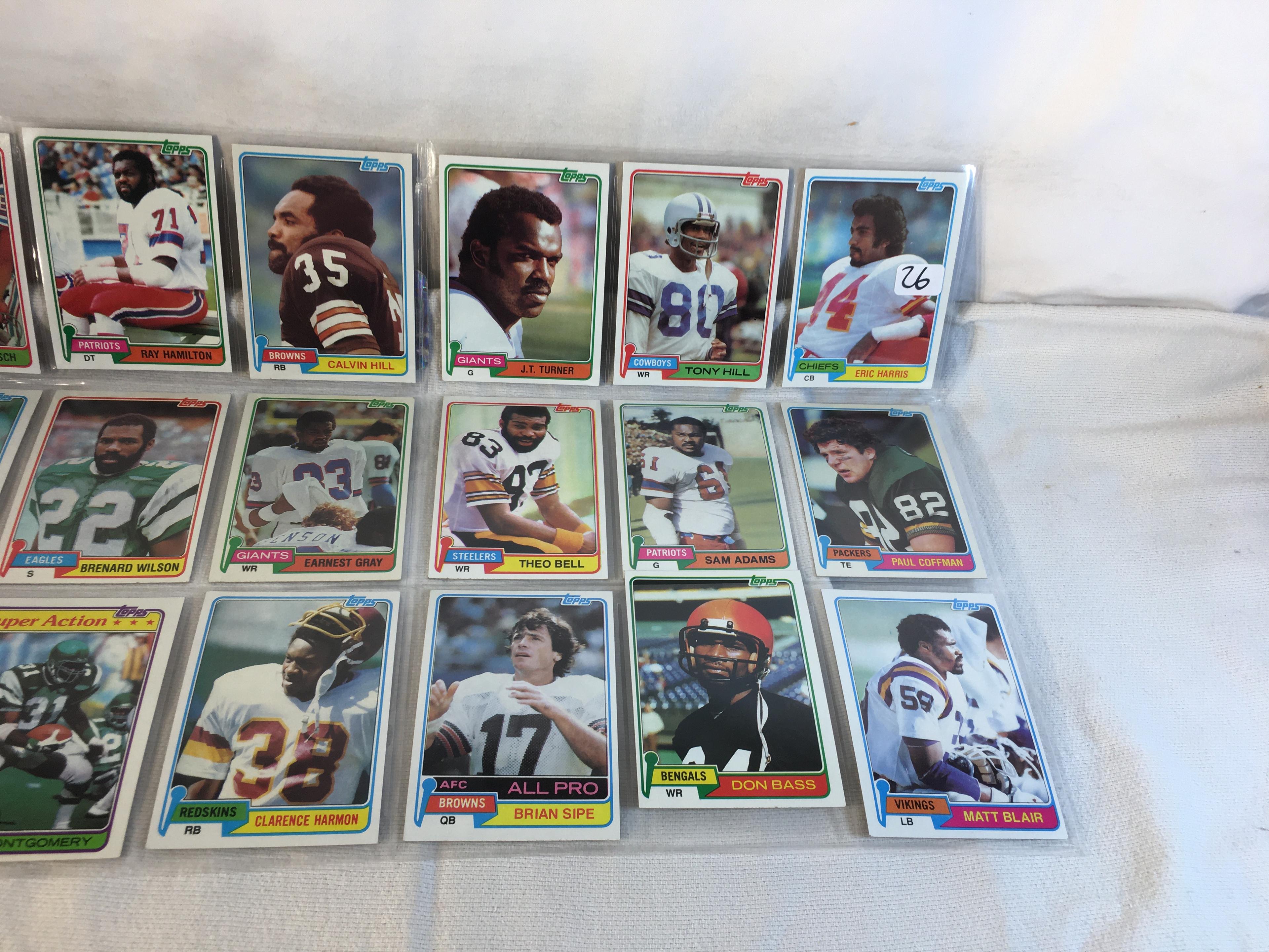 Lot of 18 Pcs Collector Vintage  NFL Football Sport Trading Assorted Cards & Players - See Photos