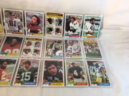 Lot of 18 Pcs Collector Vintage  NFL Football Sport Trading Assorted Cards & Players - See Photos