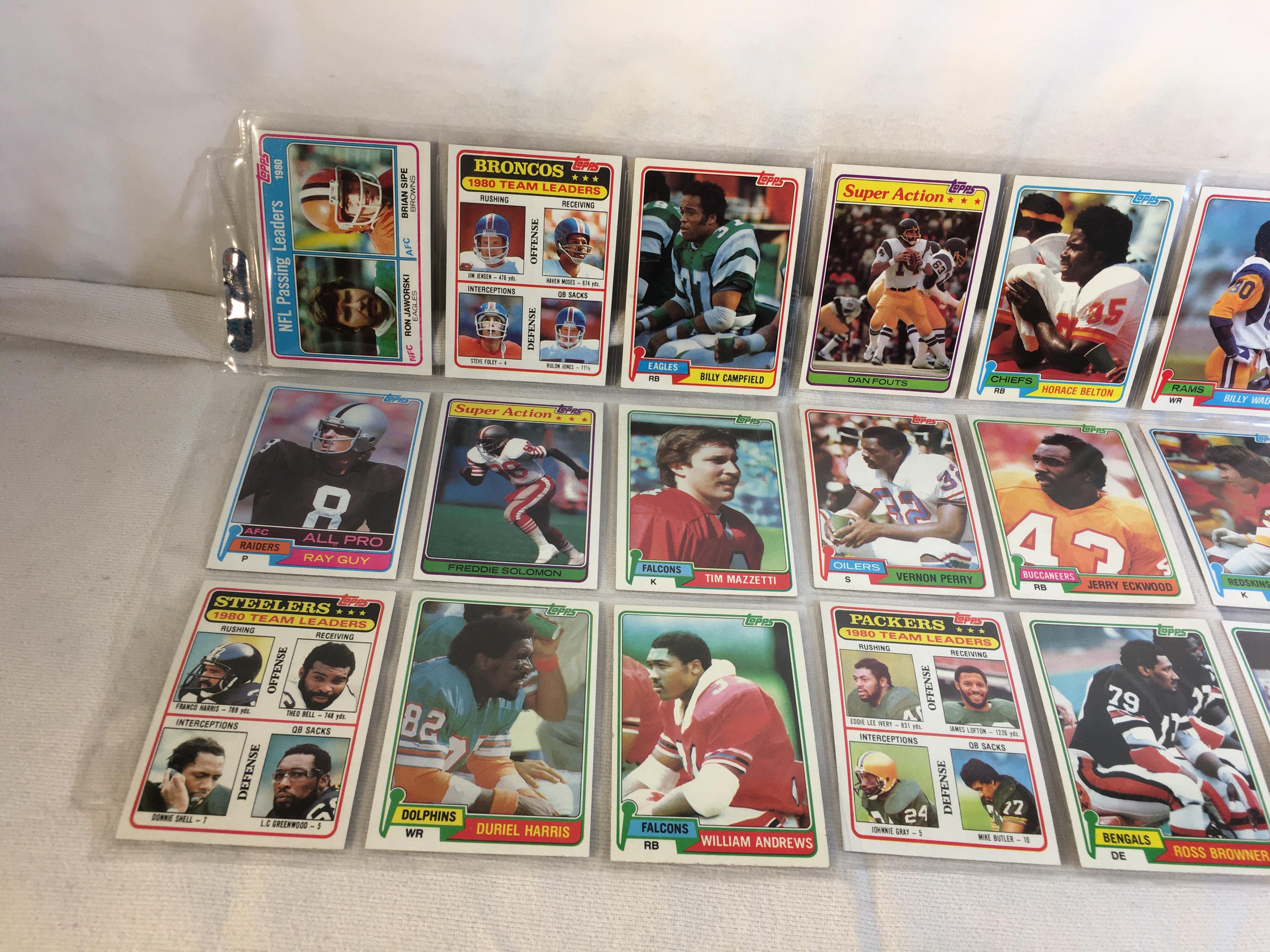 Lot of 18 Pcs Collector Vintage  NFL Football Sport Trading Assorted Cards & Players - See Photos