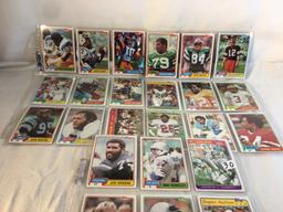 Lot of 27 Pcs Collector Vintage  NFL Football Sport Trading Assorted Cards & Players - See Photos