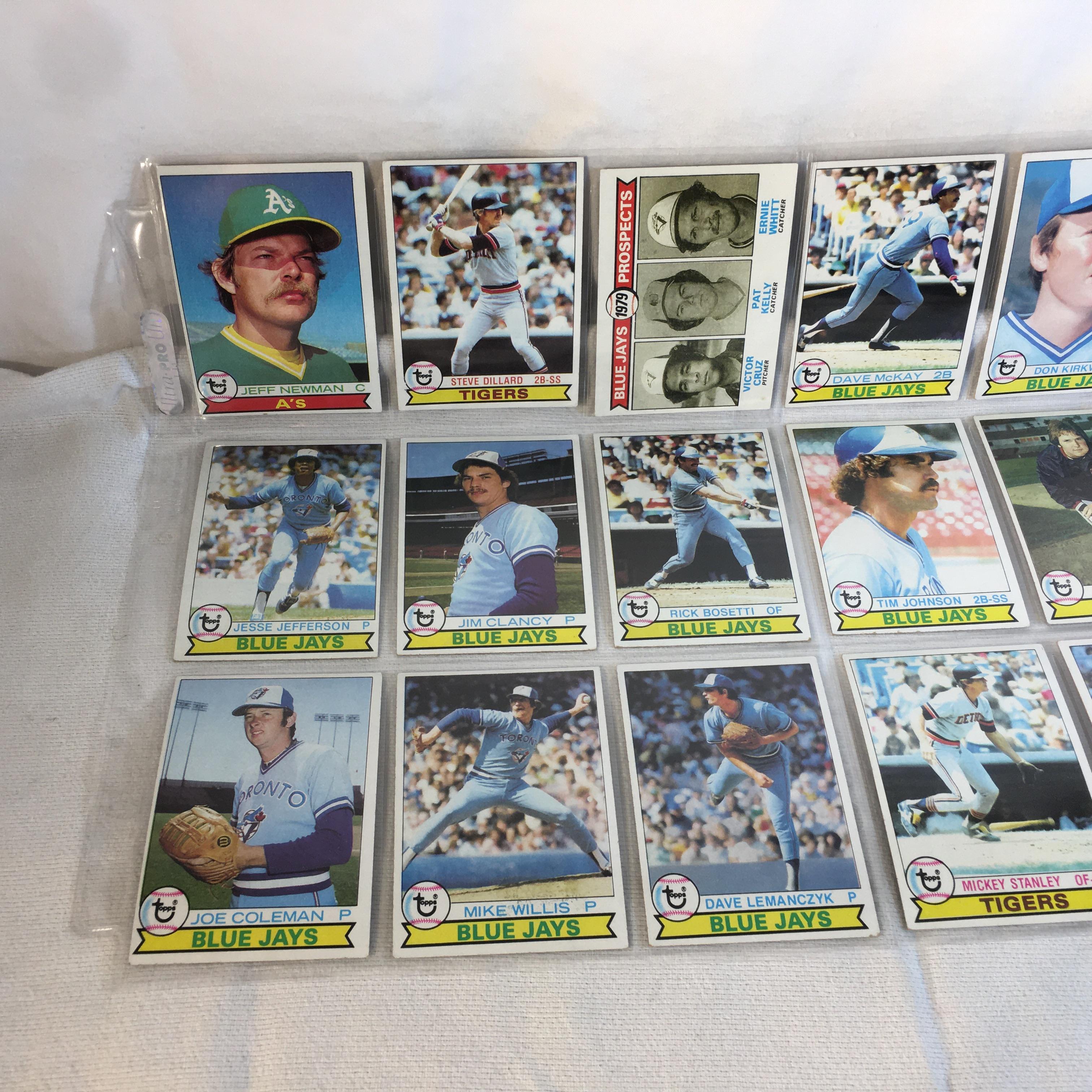 Lot of 18 Pcs Collector Vintage  MLB Baseball  Sport Trading Assorted Cards & Players - See Photos