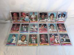 Lot of 18 Pcs Collector Vintage  MLB Baseball  Sport Trading Assorted Cards & Players - See Photos