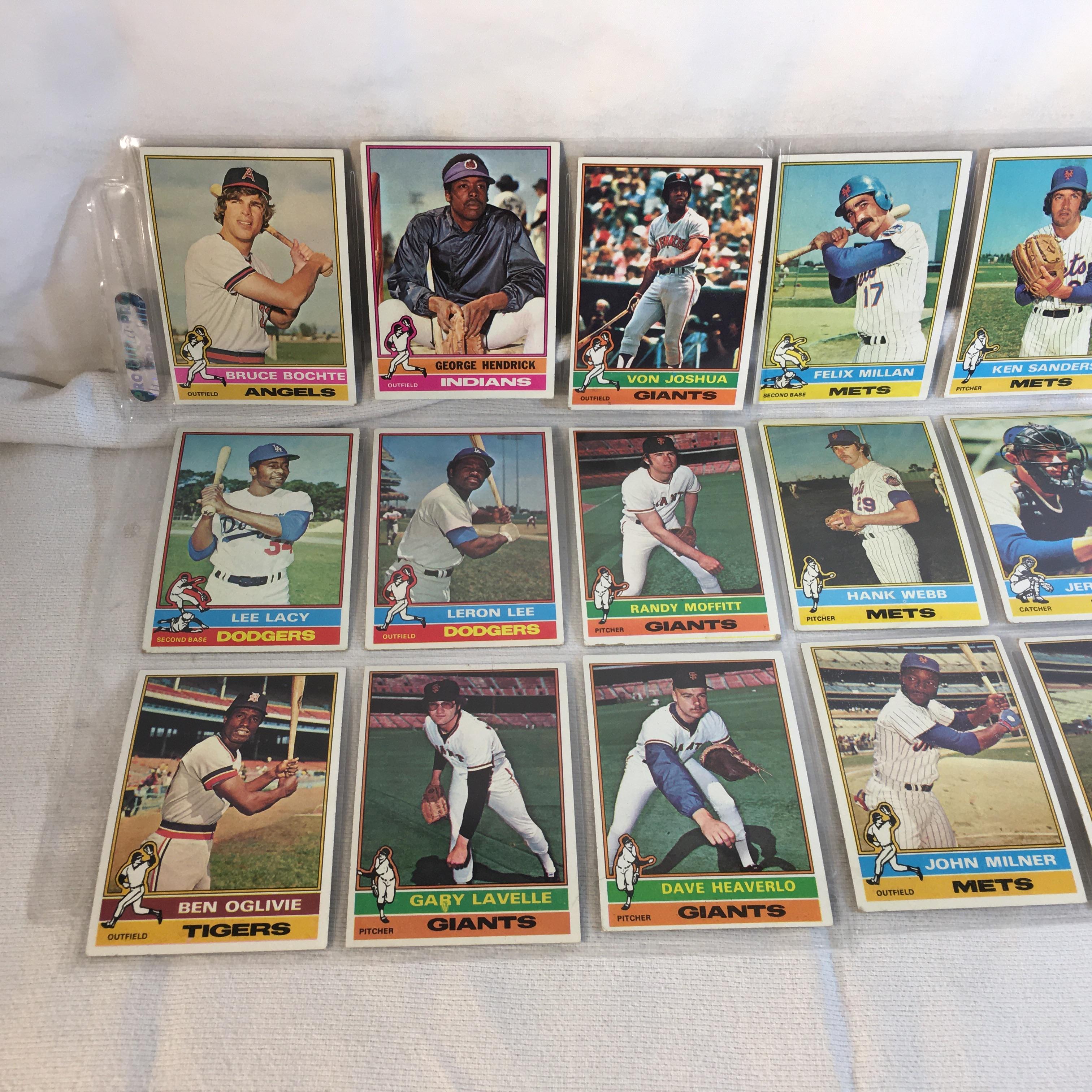 Lot of 18 Pcs Collector Vintage  MLB Baseball  Sport Trading Assorted Cards & Players - See Photos