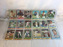 Lot of 18 Pcs Collector Vintage  MLB Baseball  Sport Trading Assorted Cards & Players - See Photos