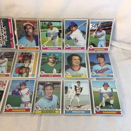 Lot of 18 Pcs Collector Vintage  MLB Baseball  Sport Trading Assorted Cards & Players - See Photos