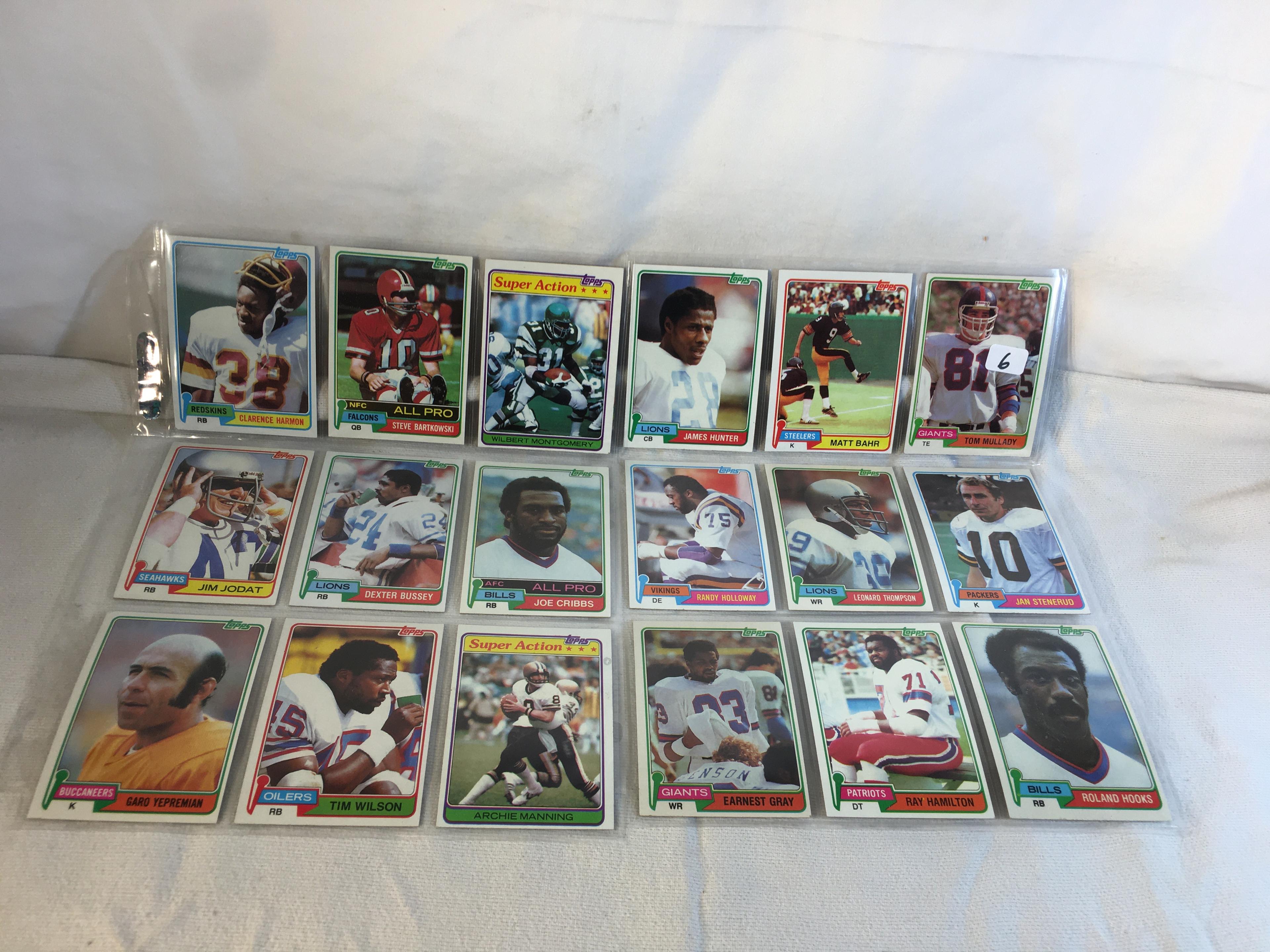 Lot of 18 Pcs Collector Vintage  NFL Football Sport Trading Assorted Cards & Players - See Photos