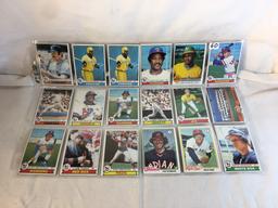 Lot of 18 Pcs Collector Vintage  MLB Baseball  Sport Trading Assorted Cards & Players - See Photos