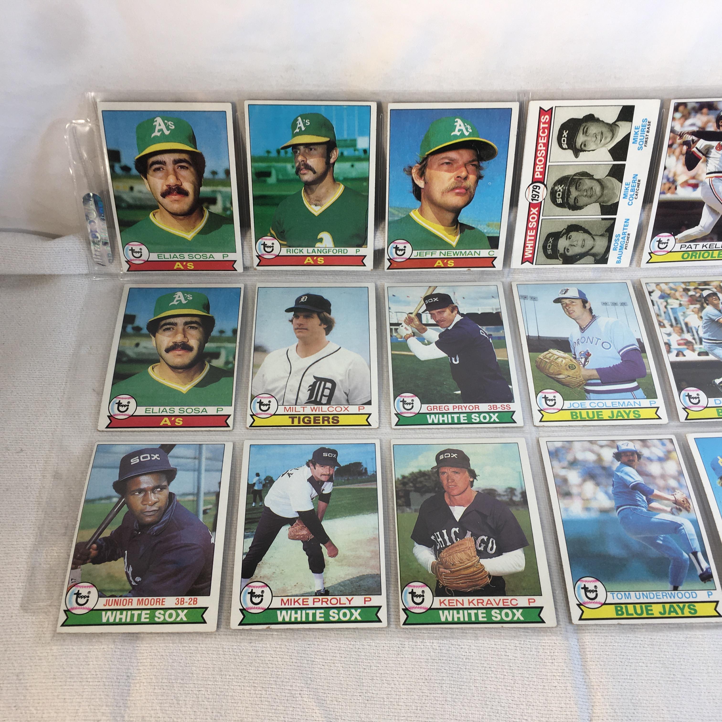 Lot of 18 Pcs Collector Vintage  MLB Baseball  Sport Trading Assorted Cards & Players - See Photos