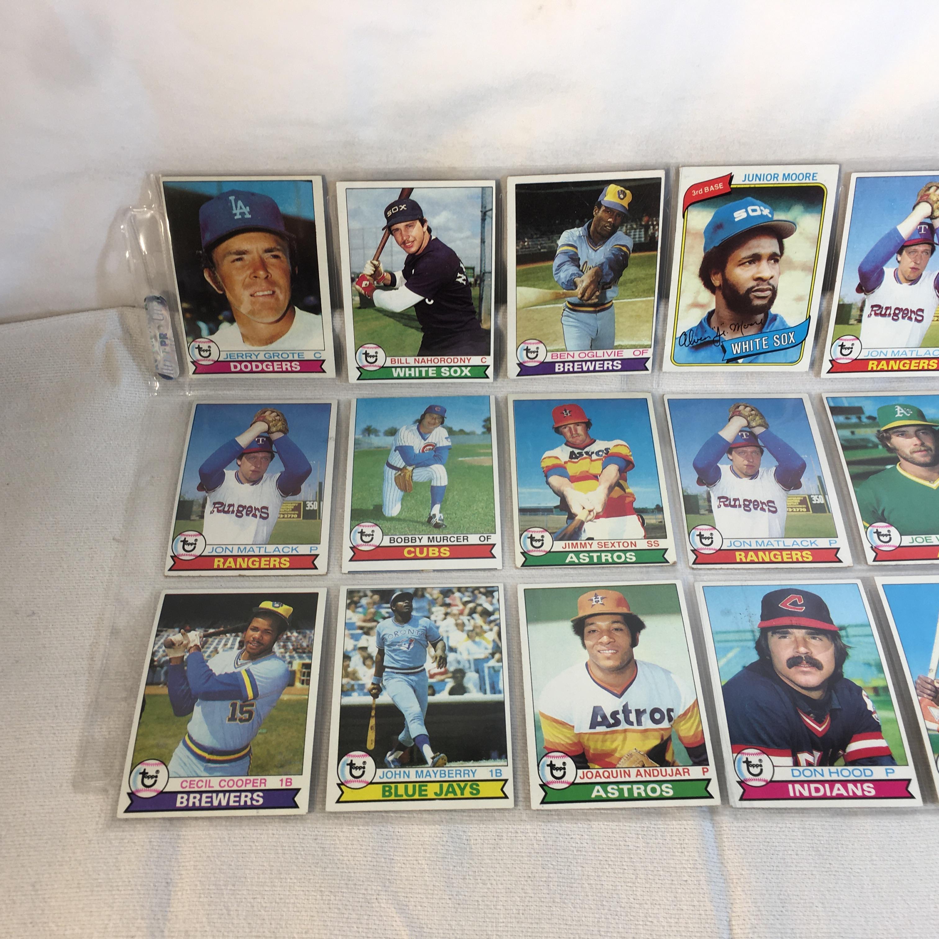 Lot of 18 Pcs Collector Vintage  MLB Baseball  Sport Trading Assorted Cards & Players - See Photos