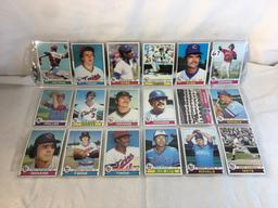 Lot of 18 Pcs Collector Vintage  MLB Baseball  Sport Trading Assorted Cards & Players - See Photos