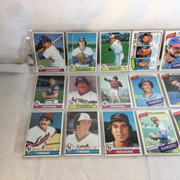 Lot of 18 Pcs Collector Vintage  MLB Baseball  Sport Trading Assorted Cards & Players - See Photos