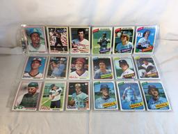 Lot of 18 Pcs Collector Vintage  MLB Baseball  Sport Trading Assorted Cards & Players - See Photos