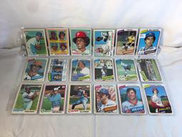 Lot of 18 Pcs Collector Vintage  MLB Baseball  Sport Trading Assorted Cards & Players - See Photos