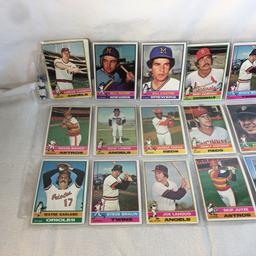 Lot of 18 Pcs Collector Vintage  MLB Baseball  Sport Trading Assorted Cards & Players - See Photos