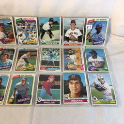 Lot of 18 Pcs Collector Vintage  MLB Baseball  Sport Trading Assorted Cards & Players - See Photos