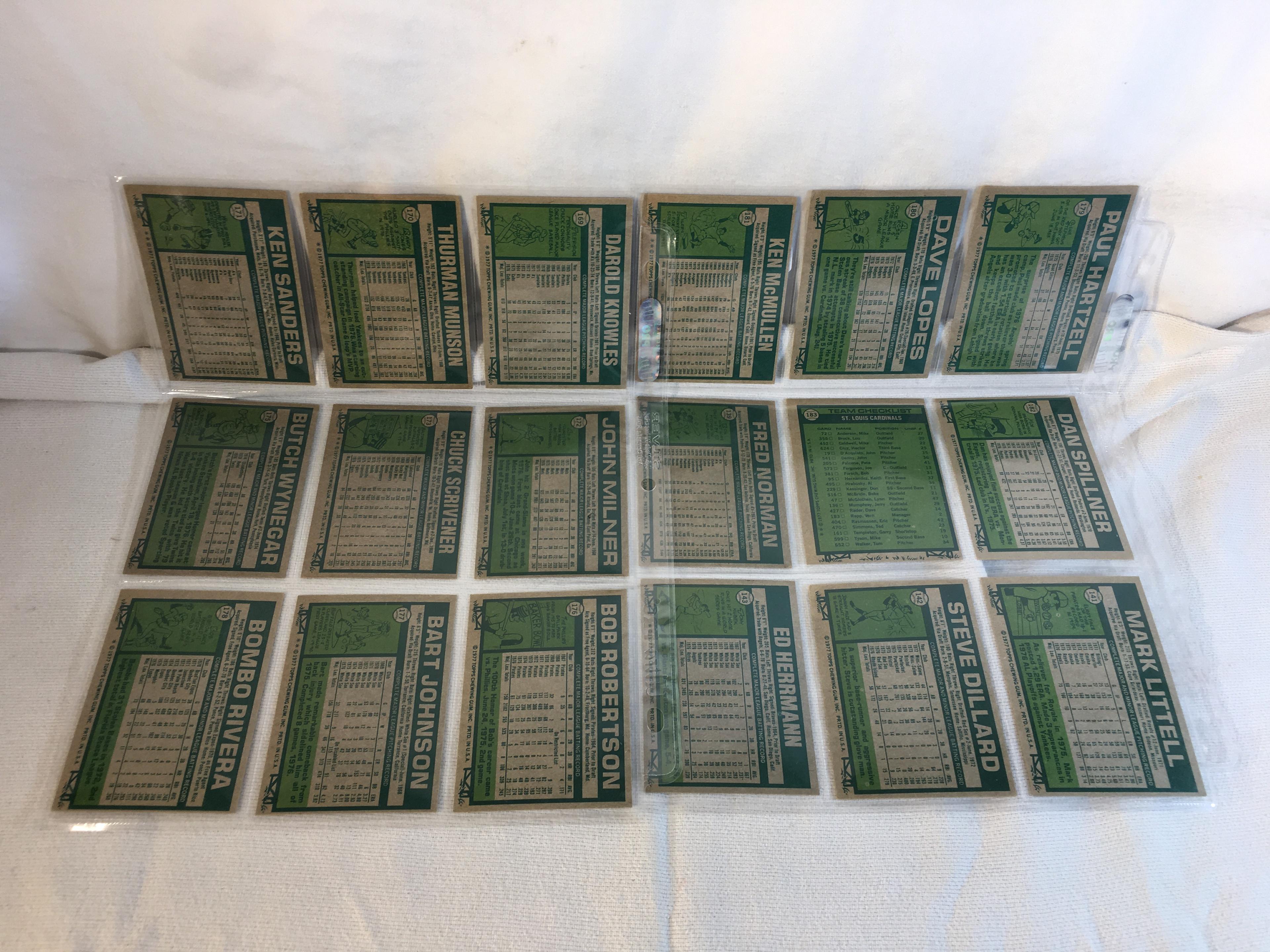 Lot of 18 Pcs Collector Vintage  MLB Baseball  Sport Trading Assorted Cards & Players - See Photos