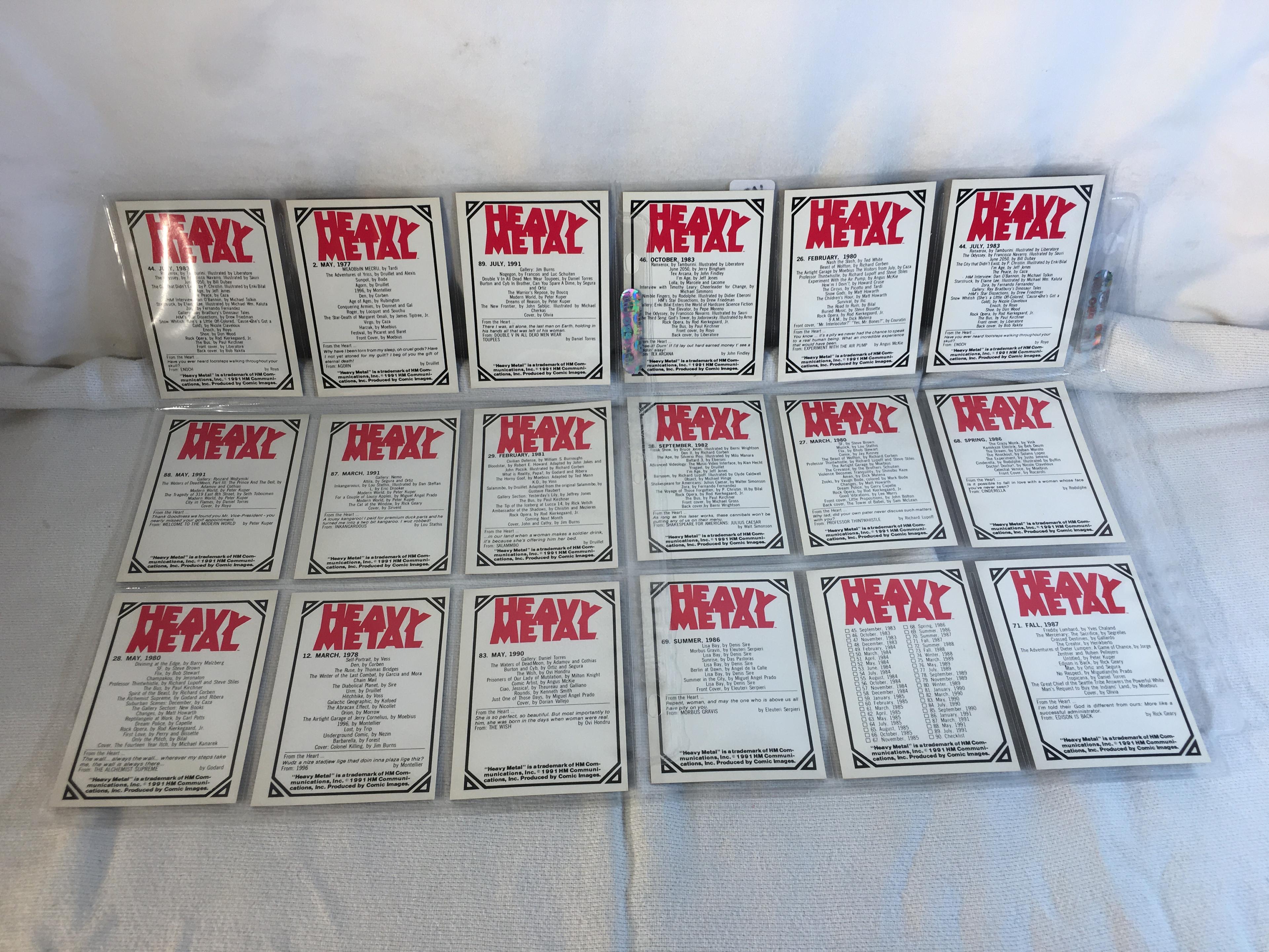 Lot of 18 Pcs Collector Modern Heavy Metal Assorted Trading Game Cards - See Pictures