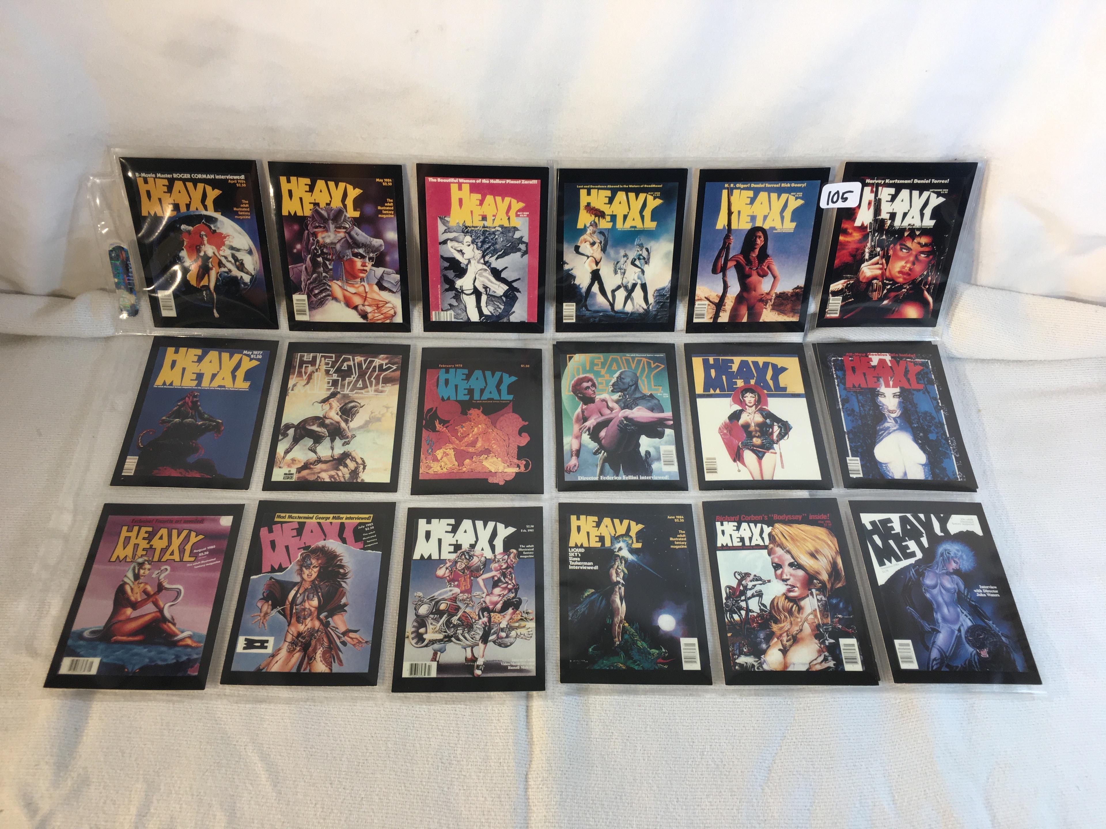 Lot of 18 Pcs Collector Modern Heavy Metal Assorted Trading Game Cards - See Pictures