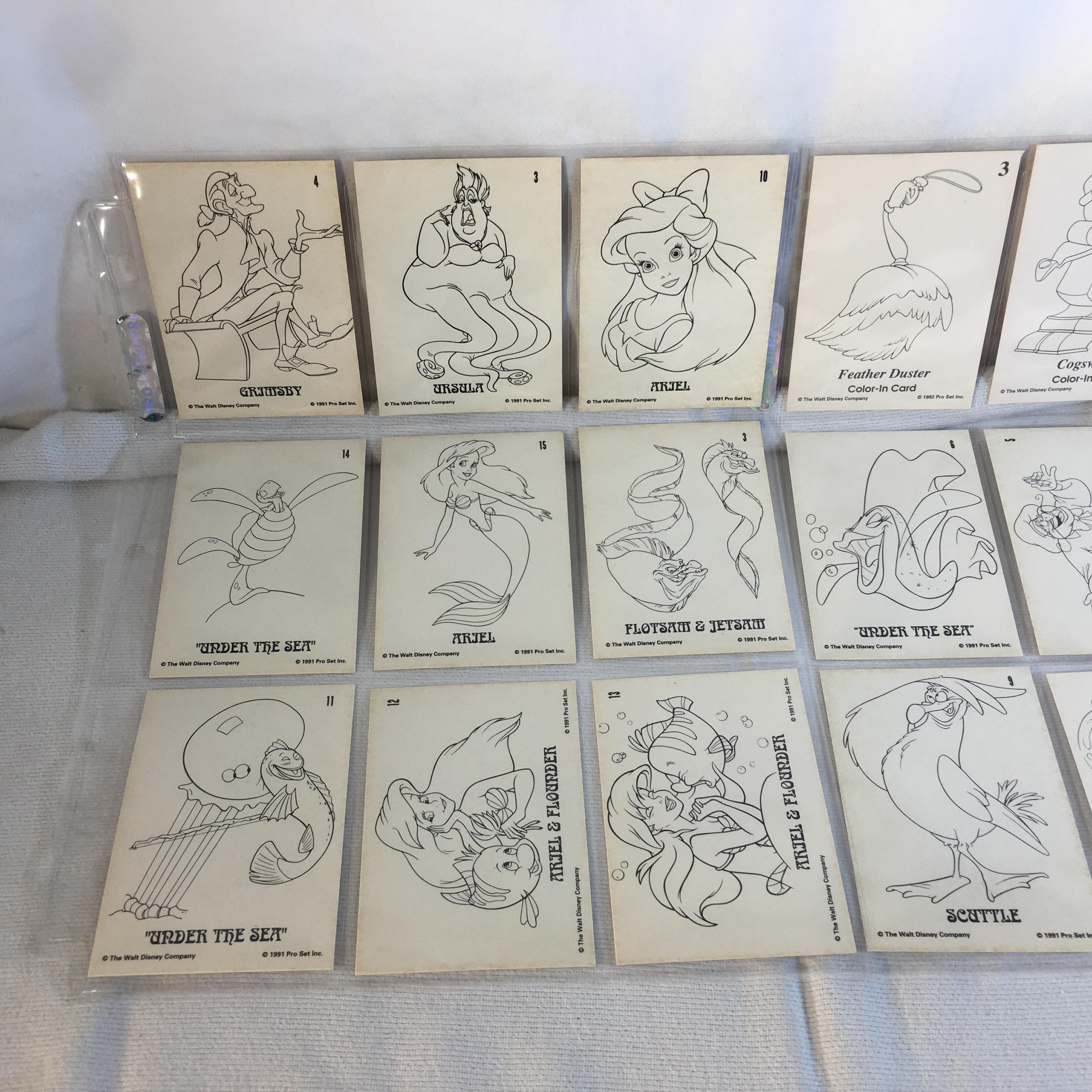 Lot of 18 Pcs Collector Modern Assorted Disney Characters Trading Game Cards - See Pictures