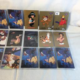 Lot of 18 Pcs Collector Modern Assorted Disney Characters Trading Game Cards - See Pictures