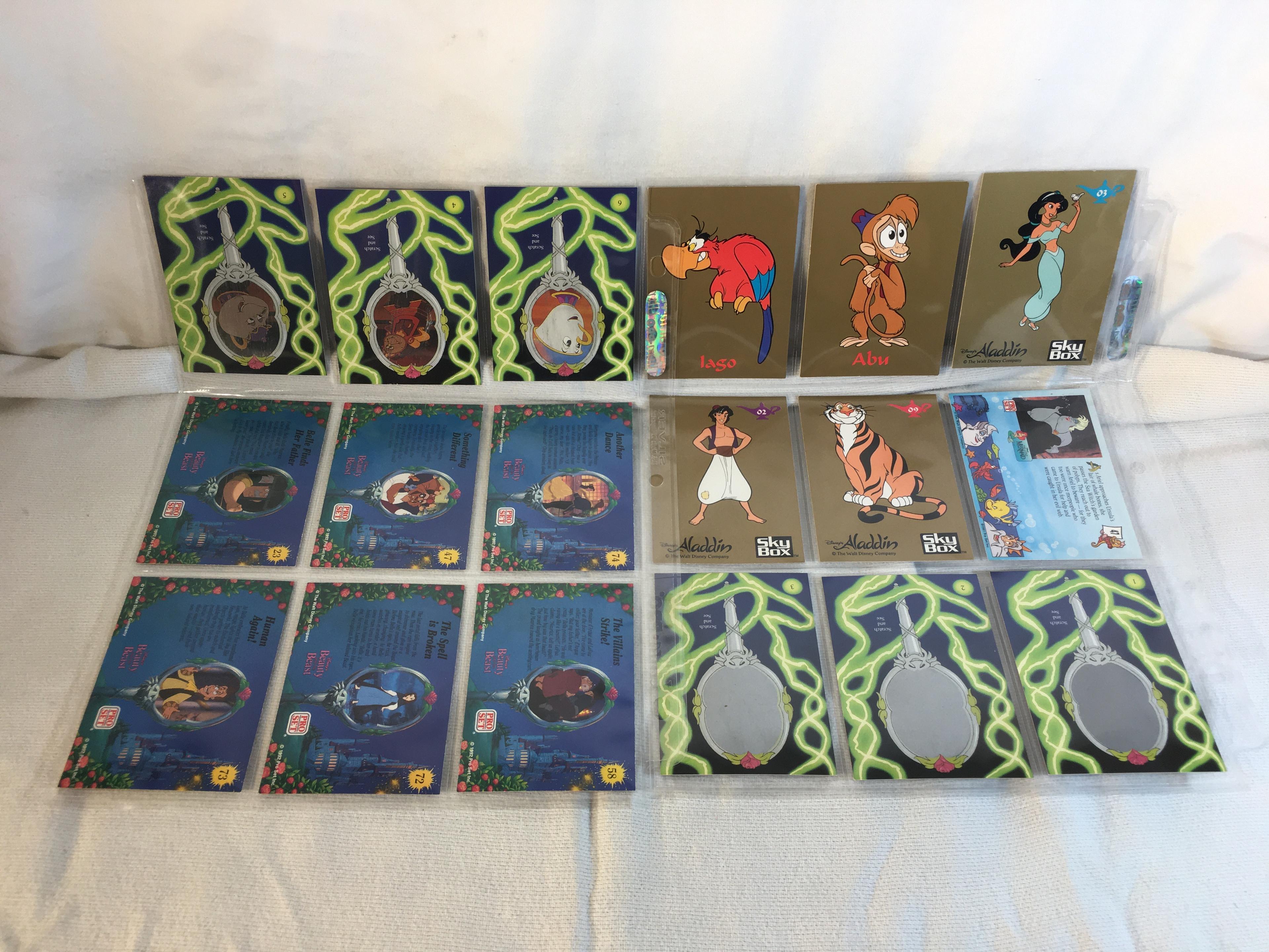 Lot of 18 Pcs Collector Modern Assorted Disney Characters Trading Game Cards - See Pictures