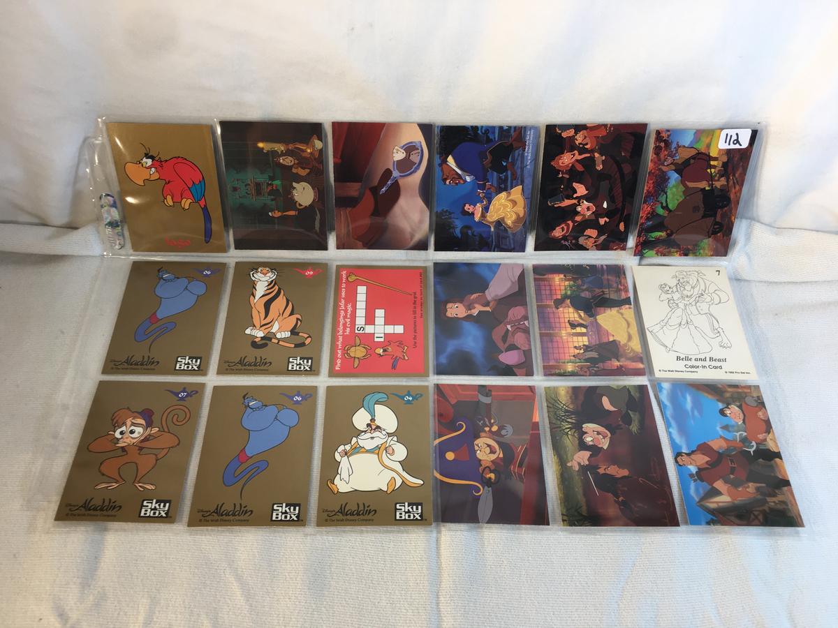 Lot of 18 Pcs Collector Modern Assorted Disney Characters Trading Game Cards - See Pictures