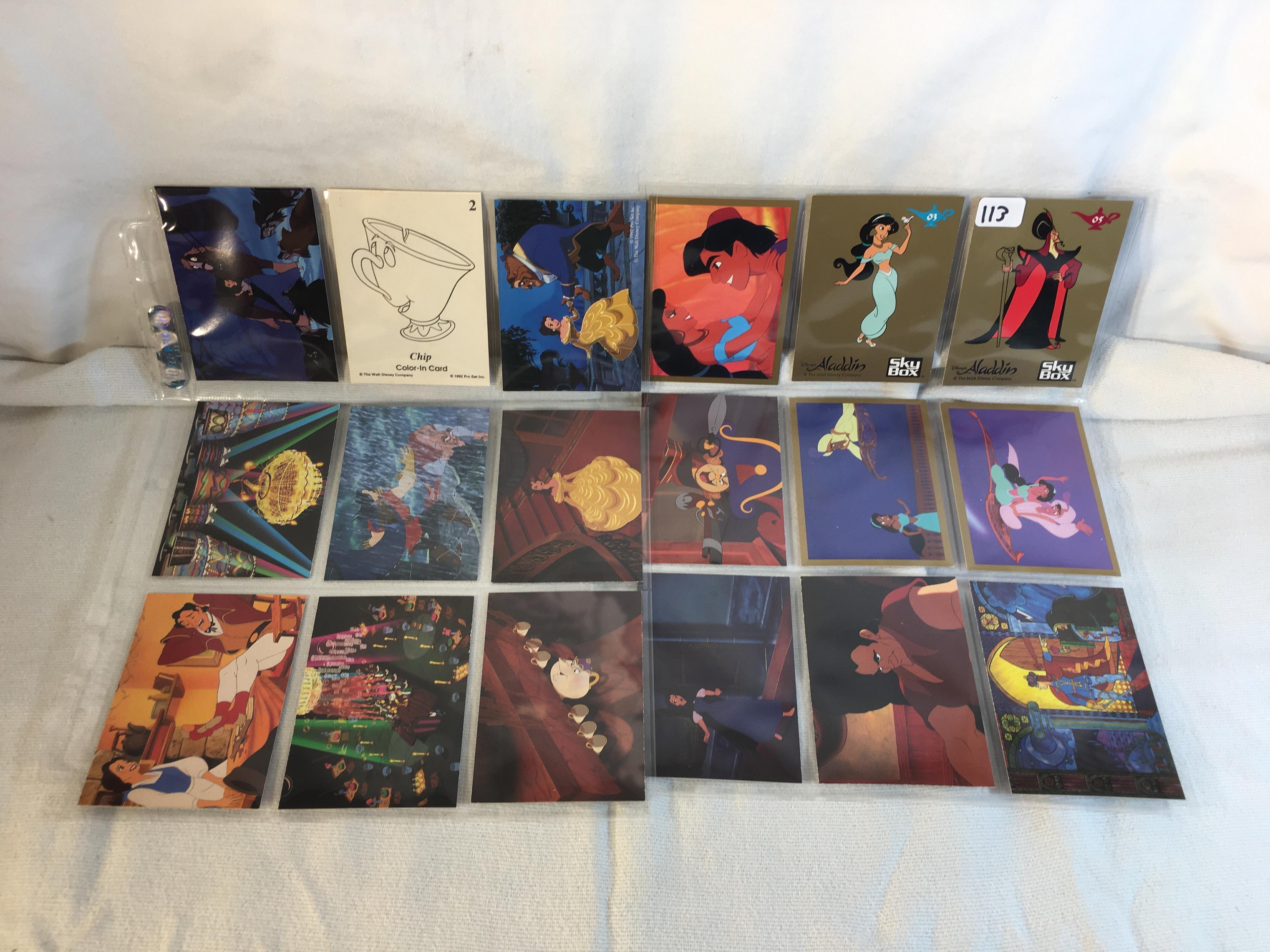 Lot of 18 Pcs Collector Modern Assorted Disney Characters Trading Game Cards - See Pictures