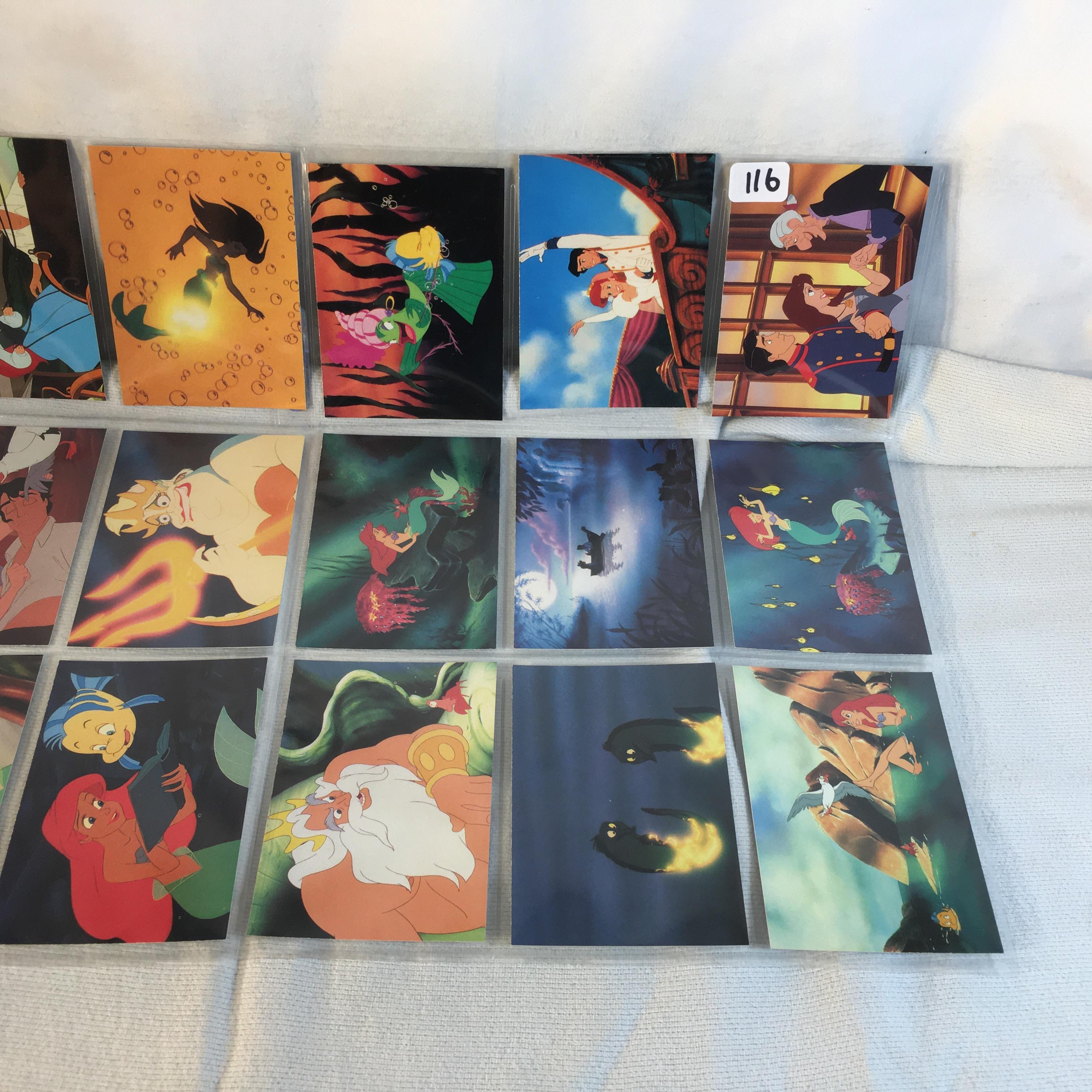 Lot of 18 Pcs Collector Modern Assorted Disney Characters Trading Game Cards - See Pictures