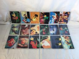 Lot of 18 Pcs Collector Modern Assorted Disney Characters Trading Game Cards - See Pictures