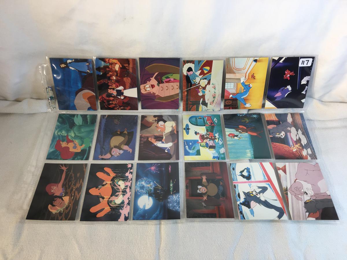 Lot of 18 Pcs Collector Modern Assorted Disney Characters Trading Game Cards - See Pictures