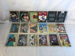 Lot of 18 Pcs Collector Modern Assorted Disney Characters Trading Game Cards - See Pictures