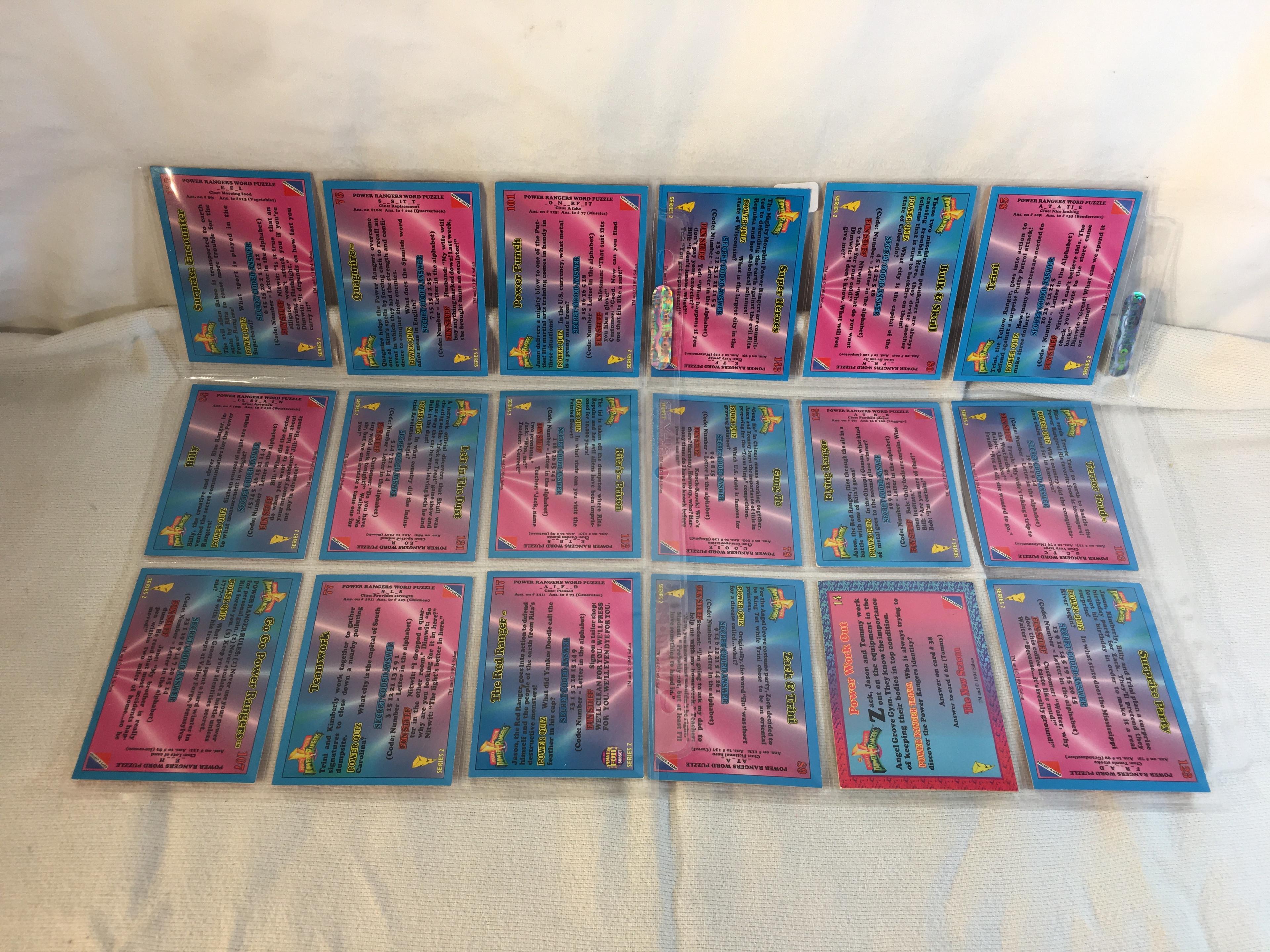 Lot of 18 Pcs Collector Modern Assorted Power Rangers Trading Game Cards - SEE Pictures