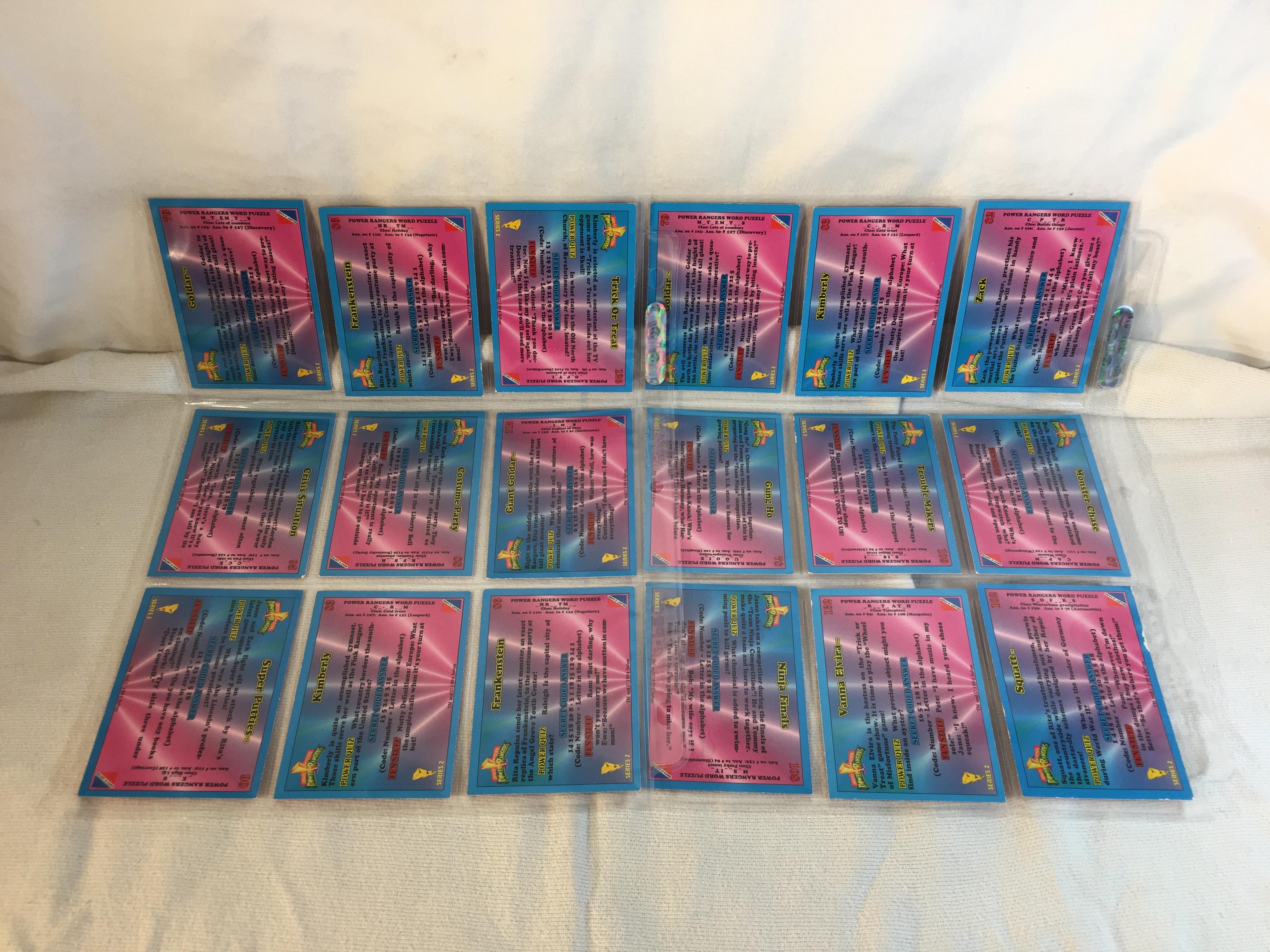 Lot of 18 Pcs Collector Modern Assorted Power Rangers Trading Game Cards - SEE Pictures